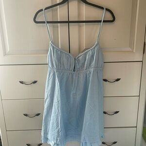 Blue love mini dress